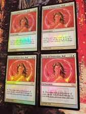 Circle Of Protection Rojo FNM FOIL 4x Magic The Gathering Tarjeta Magic The Gathering Descuento Barato