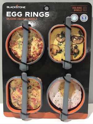 Cooking Blackstone Egg Ring Tray 2-Section Egg Ring Trays (2pk