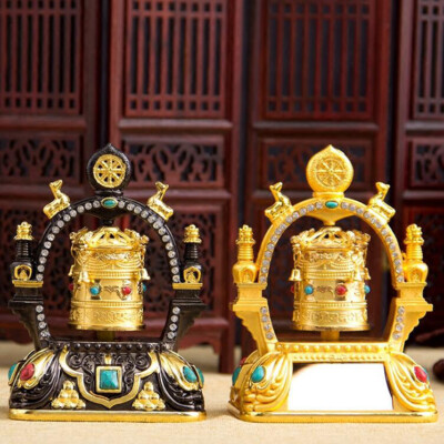 LEGIERUNG SOLAR Gebetsmühle Prayer Wheel Buddhistische 6 Mantra
