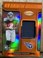 2022 Certified Football Hassan Haskins RC NEW GENERATION JERSEYS ORANGE 163/249