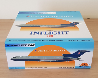 Inflight 1/200 IF722UA0123A United Airlines Boeing 727-200 N7251U