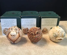 Harmony Kingdom ~ Roly Poly boxes~ Brando ~ Dizzie ~ Monica ~Dog~Fish~Monkey NIB