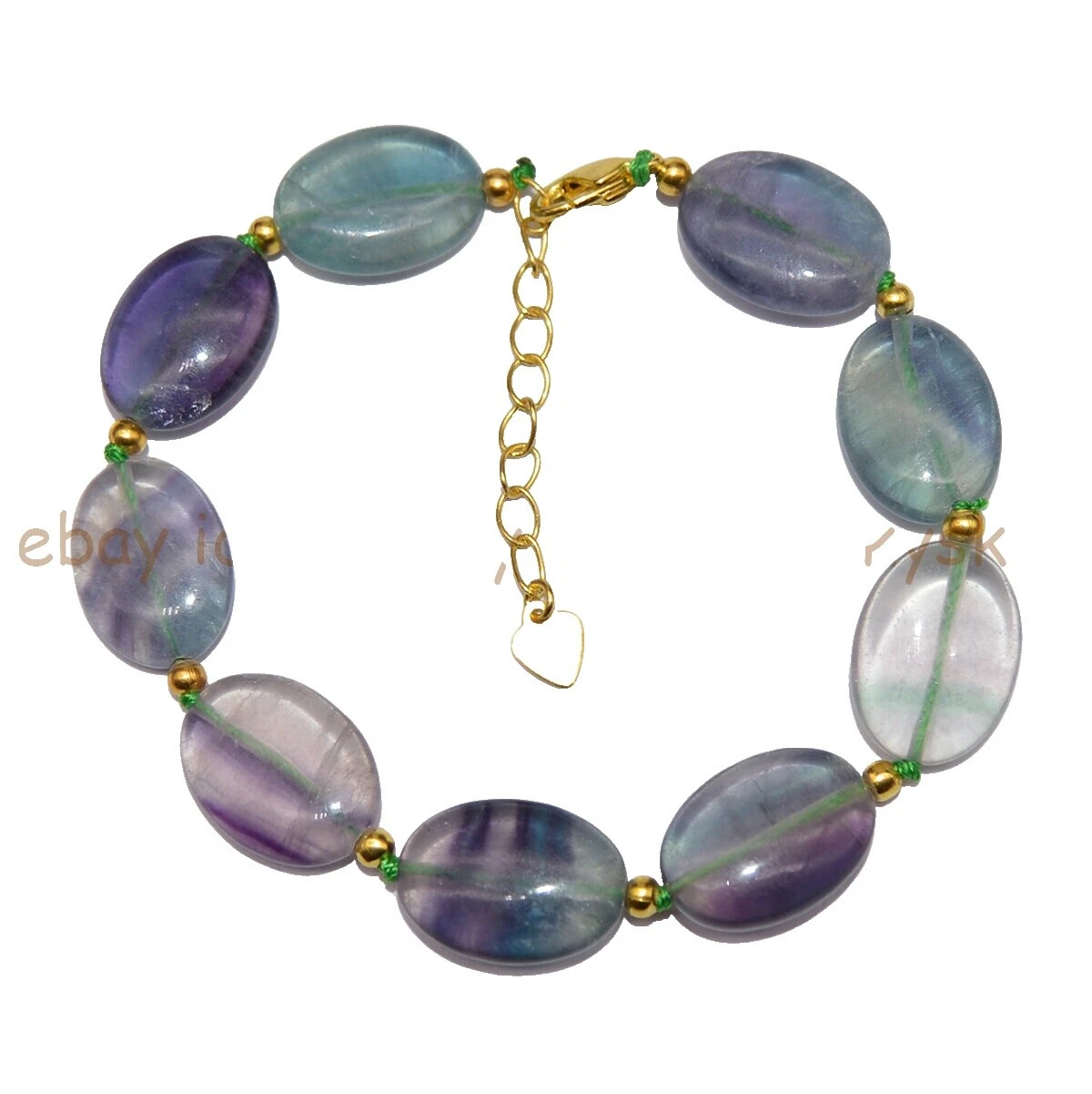 Fluorite Yellow Gold Plated Fashion Jewelry