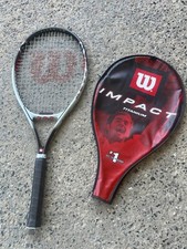 Wilson Impact Titanium Power Bridge 4 3/8 Tennis Racket New Grip