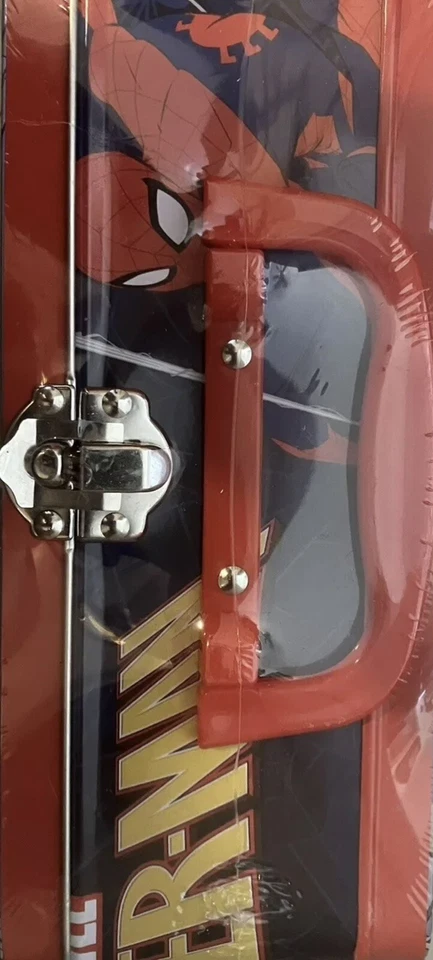 Marvel Spiderman 48 Piece Puzzle in Tin Lunchbox, Red, Blue, White New Sealed - Image 3 of 3