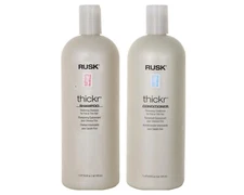 RUSK Thickr Thickening Shampoo & Conditioner for Fine or Thin Hair- 33.8 oz each