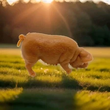 Vintage Pig Farm Barn 2" Plastic Animal Figure Nature 