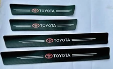 Carbon Fiber Look Sticker Protector Cover toyota Style Decals For Car Door Scuff