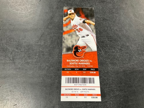 ORIOLES~2016 TALÓN DE BOLETO 17/05/16-5/18/16-5/19/16 VS MARINEROS - Imagen 3 de 4