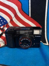 Canon Sure Shot Auto Focus Point Shoot Camera 38mm Powers On Parts Read