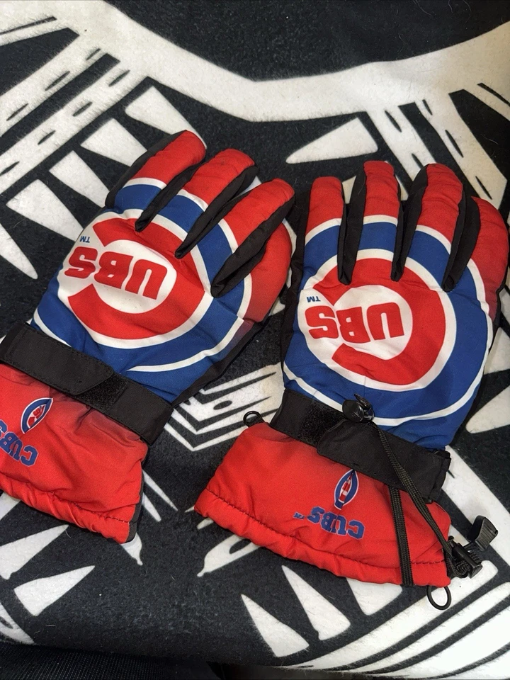 Chicago Cubs Winter Gloves Logo Insulated Winter NEW Unisex L/XL Free Shipping - Image 2 of 3