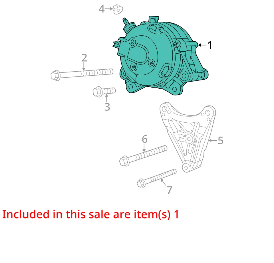 Alternator New Style 6 Lug Wheel Etorque Fits 19-24 DODGE 1500 PICKUP 12130914 - Image 3 of 4
