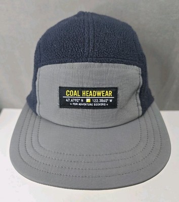 Coal Headwear 5 panel hat longitude latitude patch drawstring adjustable cap