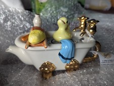 Vintage Swineside Teapottery Ltd BATH One Cup Teapot Boxed New With Paperwork