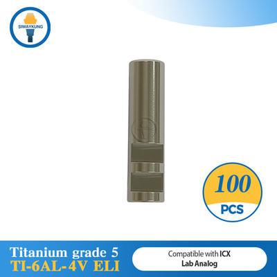 100 pcs ICX compatible titanium Lab analog replica platform Regular