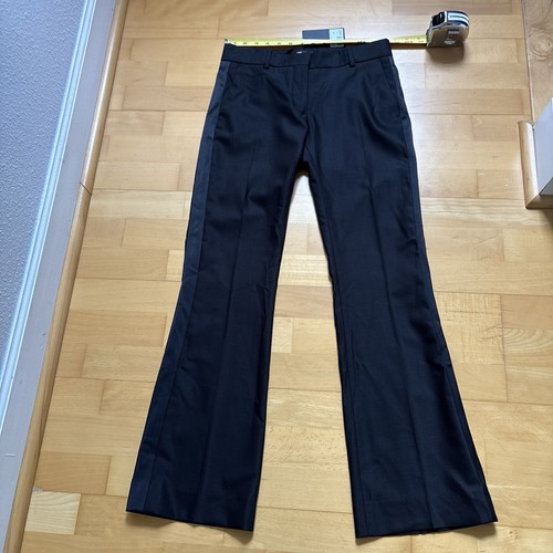 The Kooples Women's Black Dress Pants Satin Stripe NWT Size US 2 French 34