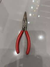 Snap-on 96ACP Needle-Nose Pliers Cushion Grip Steel 6in Red Handle