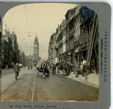 High Street Belfast Irlanda estéreo de viaje vista estéreo