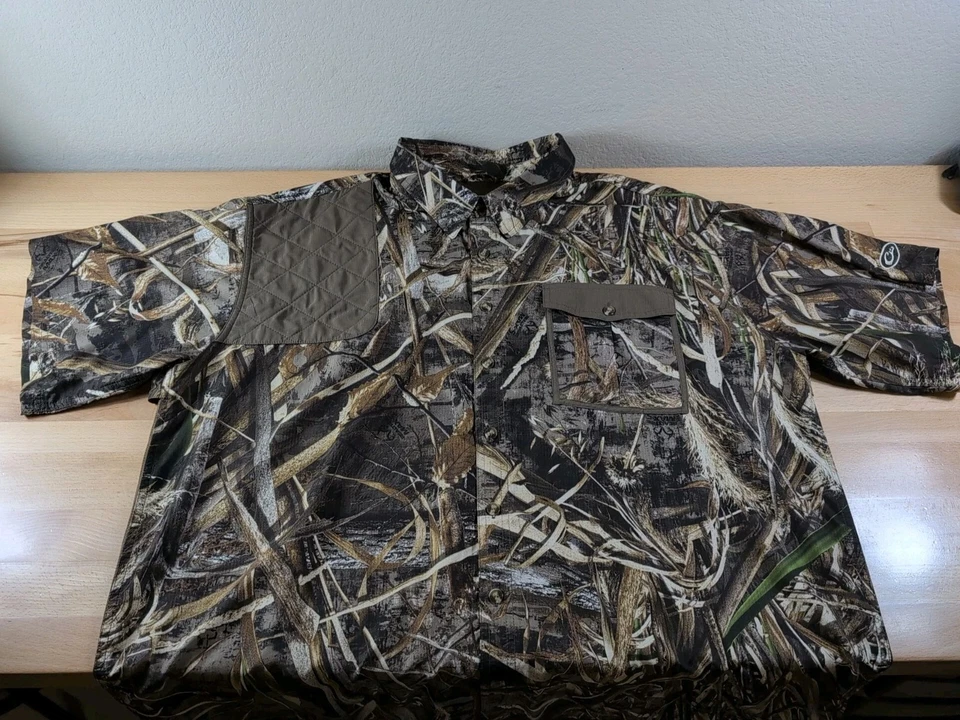 Camisa para hombre Drake Waterfowl SS ventilada camuflada talla 2XL árbol real camuflaje almohadilla de tiro  Foto 2 de 4
