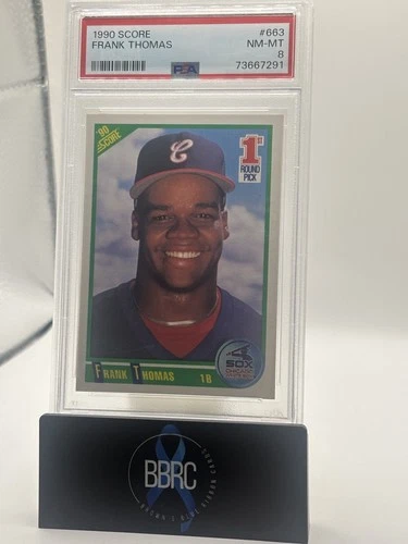 1990 Score - Frank Thomas #663 (RC) PSA NM-MT 8!