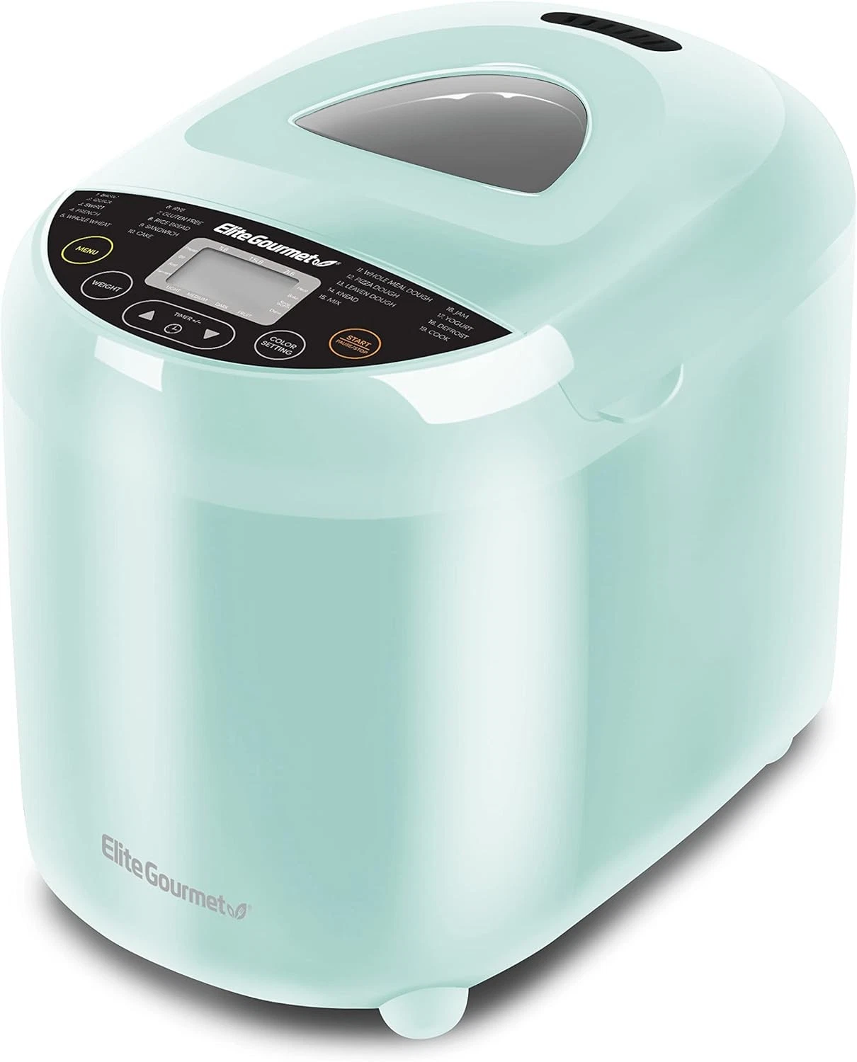 Programmable Bread Maker 2 lb Loaf 3 Sizes 19 Presets incl. Gluten-Free Dough