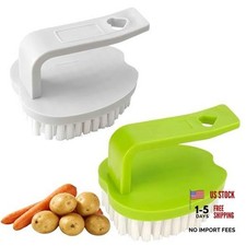 Vegetable Scrubber Brush- 2 Pack Fruit and Vegetable Green white