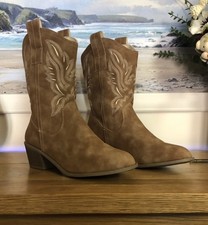 Women’s Cowboy Boots Size 6 UK Ankle