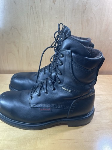 Red Wing Men’s Gore-Tex Steel Toe Boots Sz 11.5 EEE Black Leather ASTMF 2413-11
