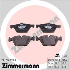 ZIMMERMANN BREMSBELÄGE passend für BMW 5 F10 F11 6 F13