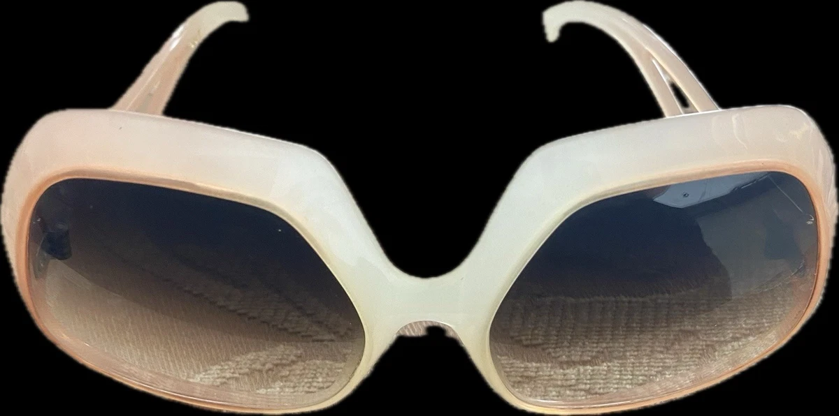 Beige Butterfly Vintage Sunglasses for sale | eBay display picture 1