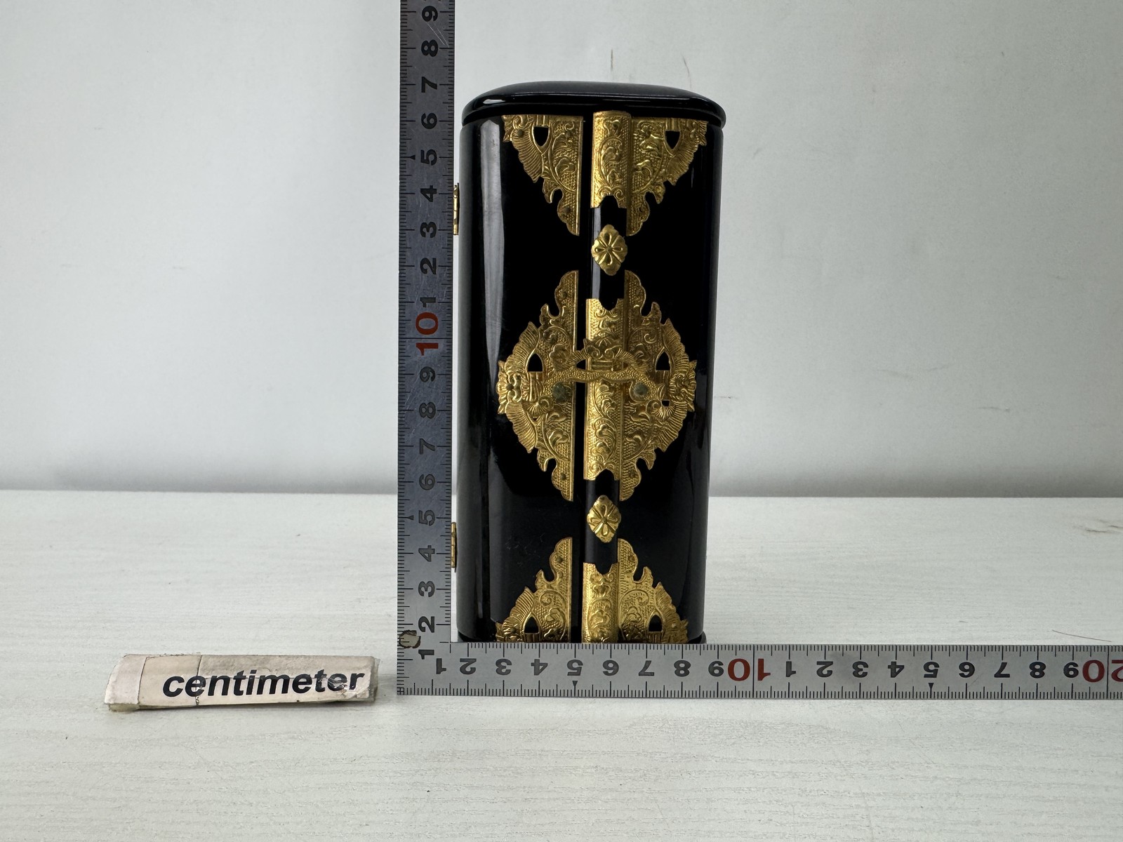 Y10022 STATUE wood carving Buddhist figure shrine cracked Japan antique Buddhism