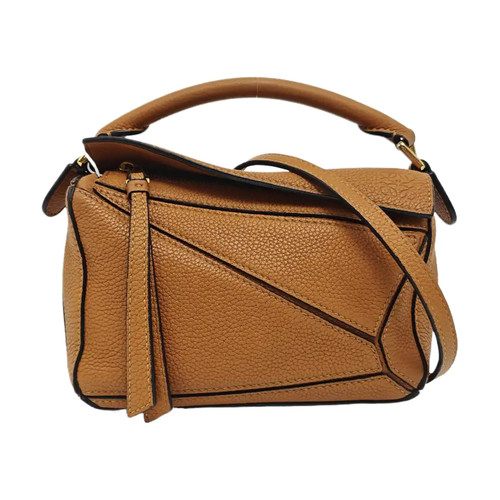 LOEWE Puzzle Mini bags Leather Brown Free Shipping | Duties Paid
