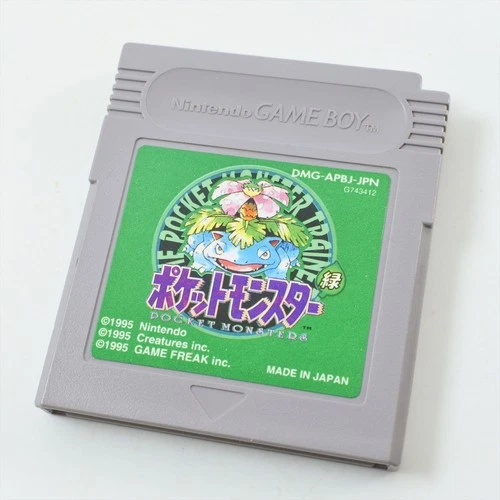 Gameboy POKEMON GREEN Pocket Monsters midori Japan Cartridge Nintendo 119 gbc