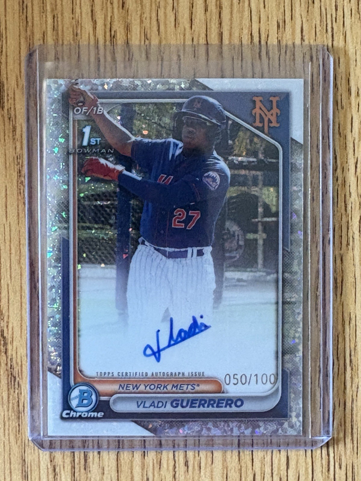 2024 Bowman Chrome VLADI GUERRERO CPA-VG AUTO Mini Diamond Refractor /100 ROOKIE