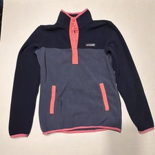 Columbia Ladies' Snap Fleece Pullover, Nocturnal Dark/Camellia Rose, XS