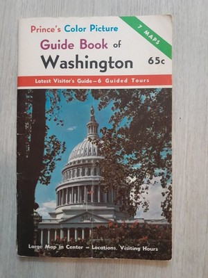 1960s Prince's Color Picture Guide Book of Washington with Map Insert