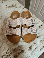 Dolce Vita Carther Snakeskin Platform Sandals Size 10