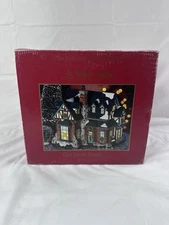 St Nicholas Square Elm Street House Christmas Village  Illuminated