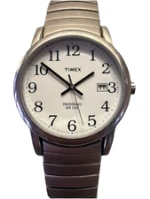 Timex Indiglo Mens Watch Easy Reader 35mm Case New Battery