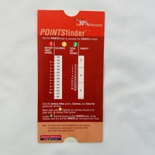WW Weight Watchers 123 Success Points Finder Slide Cardboard Calculator 1999