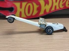 Vintage 1970 Mattel Hot Wheels White  Don Prudhomme Snake I Fuel Dragster