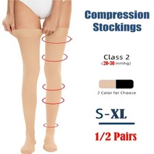 Compression Socks 20-30 mmHg Thigh High Support Stockings Medical Varicose Veins