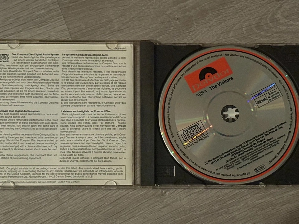 Abba - THE VISITORS 1983 MEGARARE  Erstauflage CD Silver Polydor CD 80011212 - Bild 3 von 3