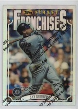 1996 Topps Finest Refractor Jay Buhner #353 1dm4