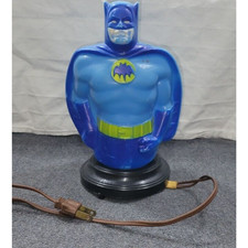 Lámpara de luz nocturna Batman vintage años 60 8" con cable NPP DC Comics RARA VER DESCRIPCIÓN