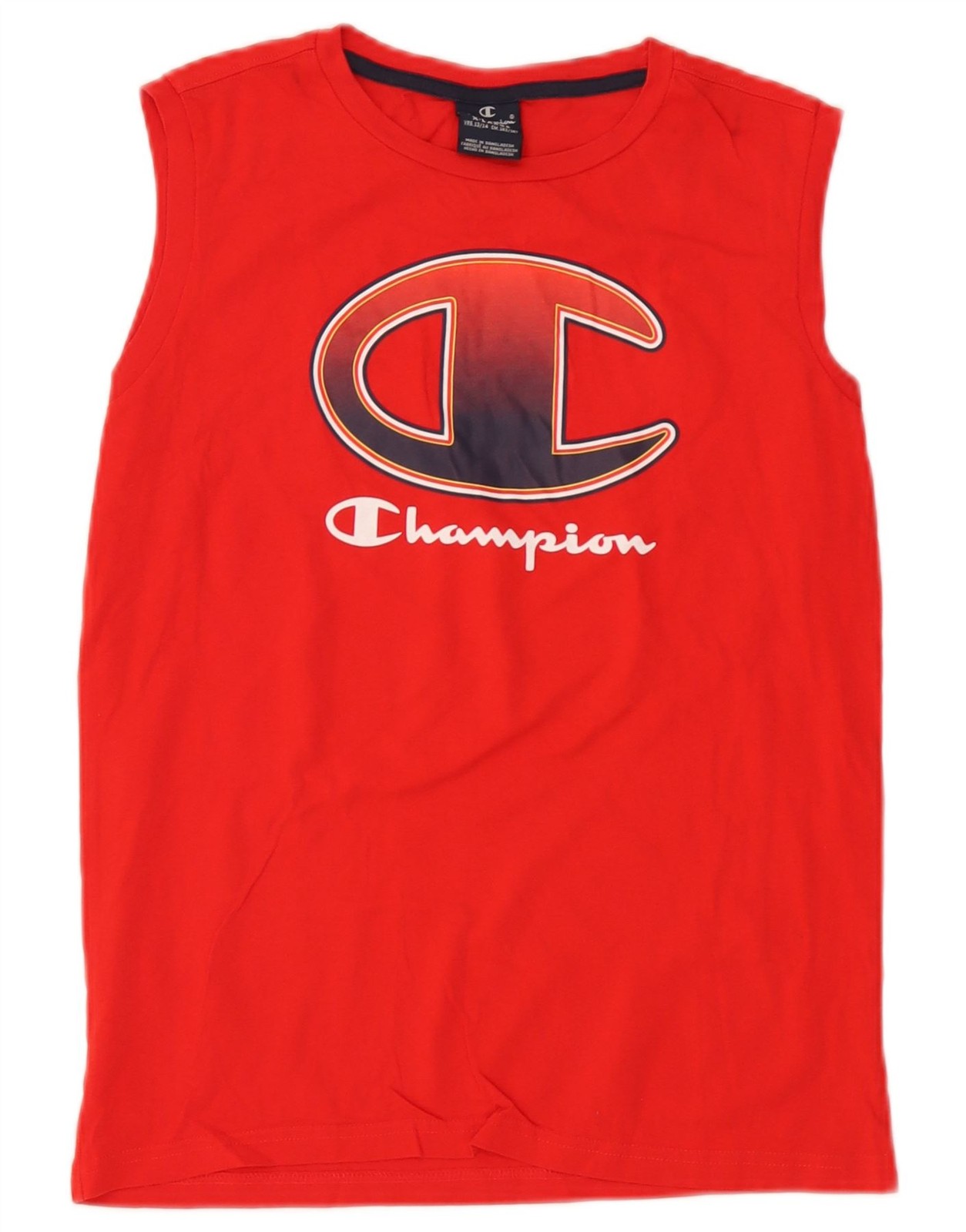 Champion Boys Graphic Vest Top 13-14 Years XL Red BV01