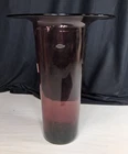 Blenko ART GLASS  David Osborn Signed Amethyst Purple 13.25" VASE