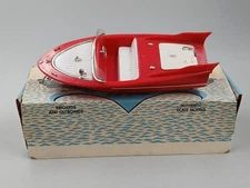 Vintage Fleet Line Battery Powered "Sea Rocket" Toy Boat, Boxed/Untested