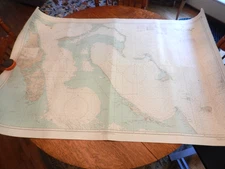 VTG Nautical Map Chart Andros Island To San Salvador  5991   1969   54x36"