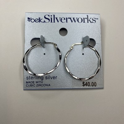 Belk Silverworks .925 Sterlingsilber 1'' Creolen - 40 $ Einzelhandel